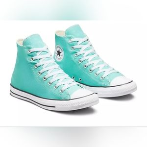 Converse Chuck Taylor All Star Hi Canvas Sneakers in Electric Aqua
